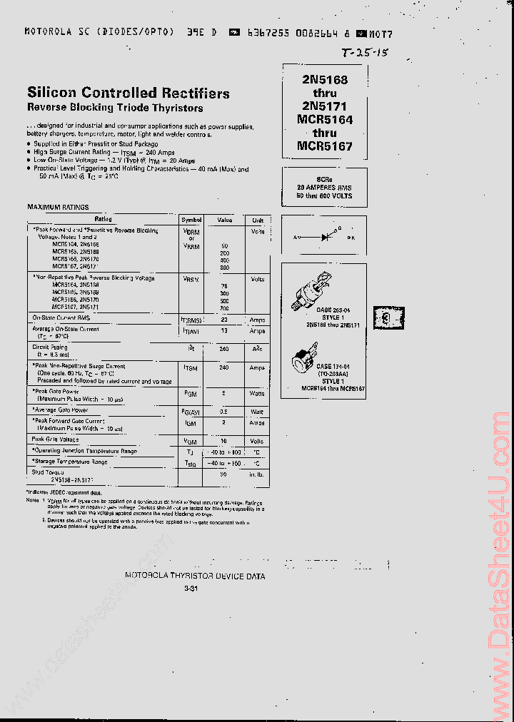 MCR516X_2795572.PDF Datasheet