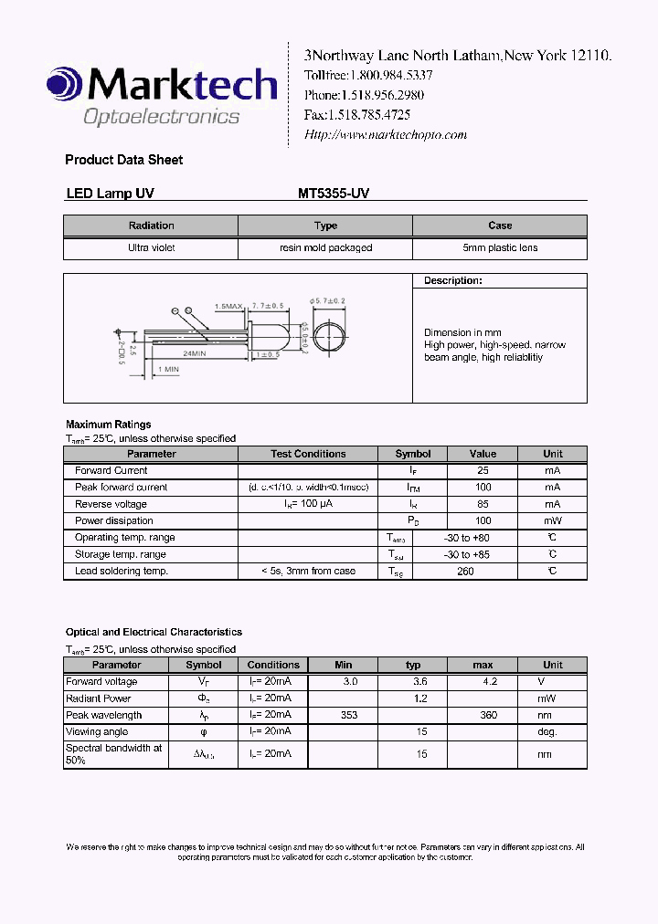 MT5355-UV_2794416.PDF Datasheet