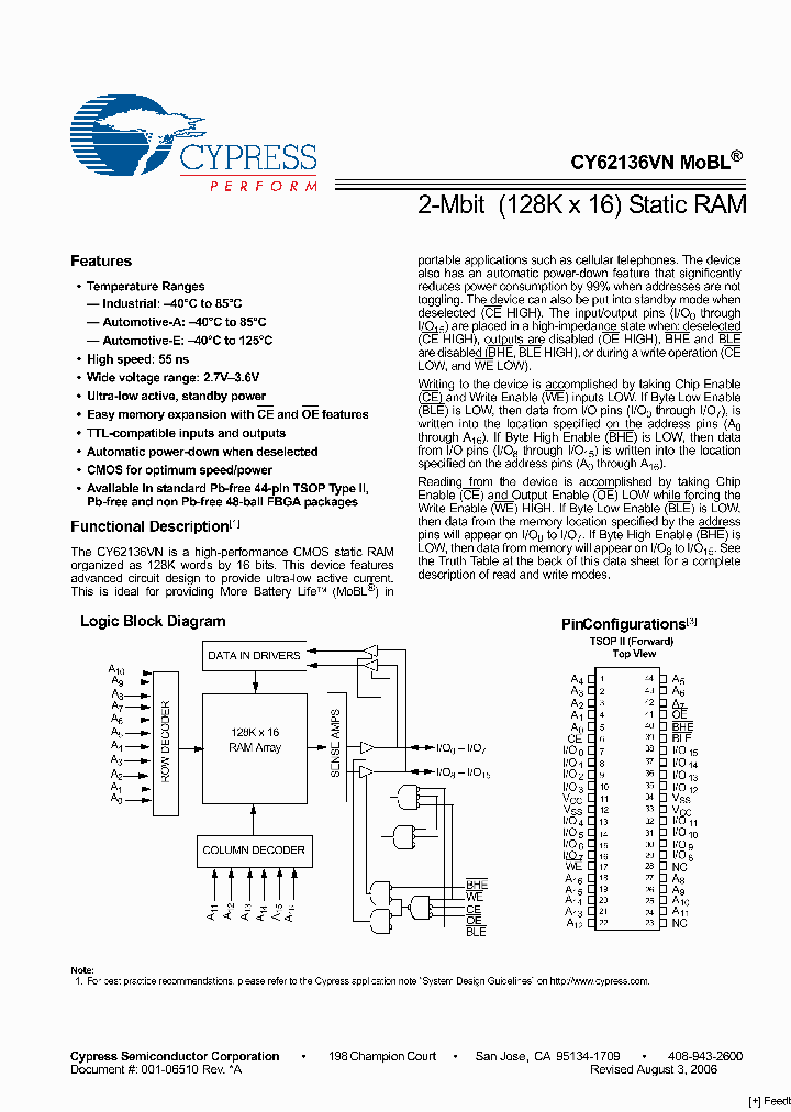 CY62136VNLL-55BAI_2789741.PDF Datasheet