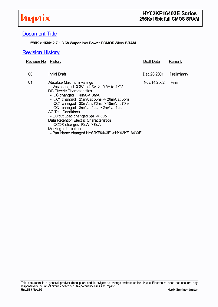 HY62KF16403E_2791722.PDF Datasheet