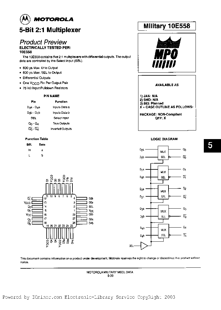10E558BYAJC_2793013.PDF Datasheet