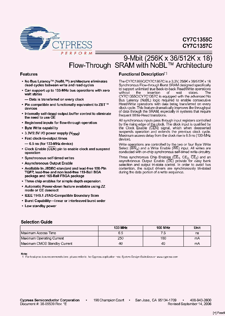 CY7C1355C-100AXC_2793659.PDF Datasheet