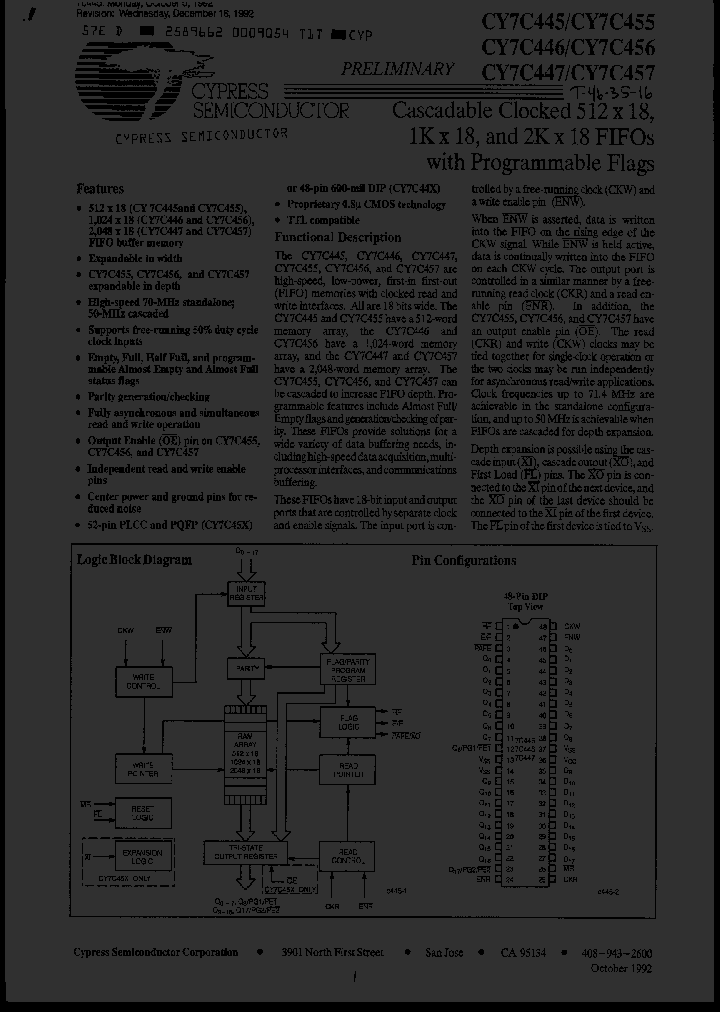 CY7C455-30NI_2795071.PDF Datasheet