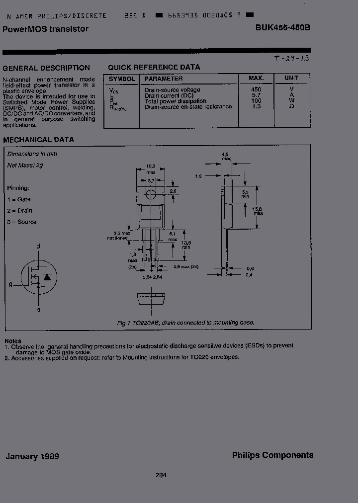 BUK455-450B_2789934.PDF Datasheet