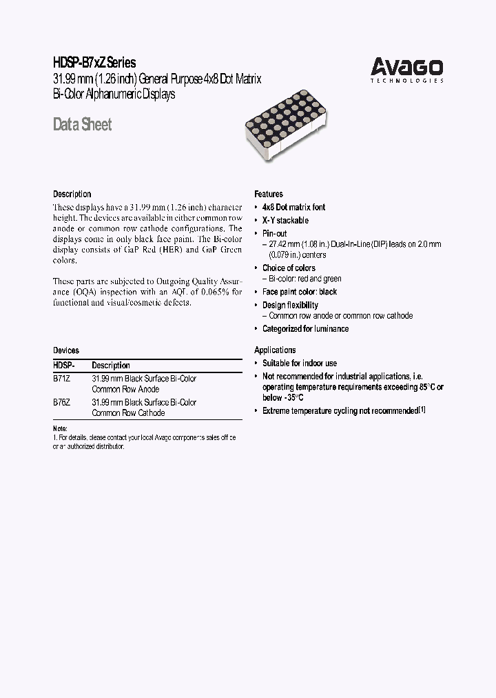 HDSP-B71Z_2796317.PDF Datasheet