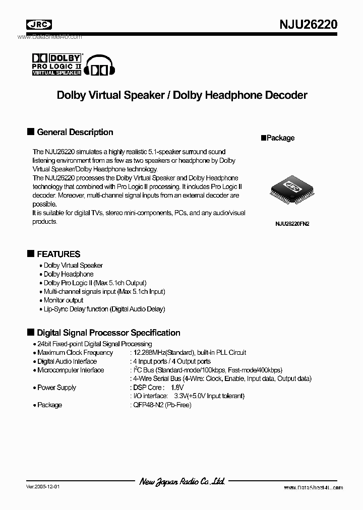 NJU26220_2803030.PDF Datasheet