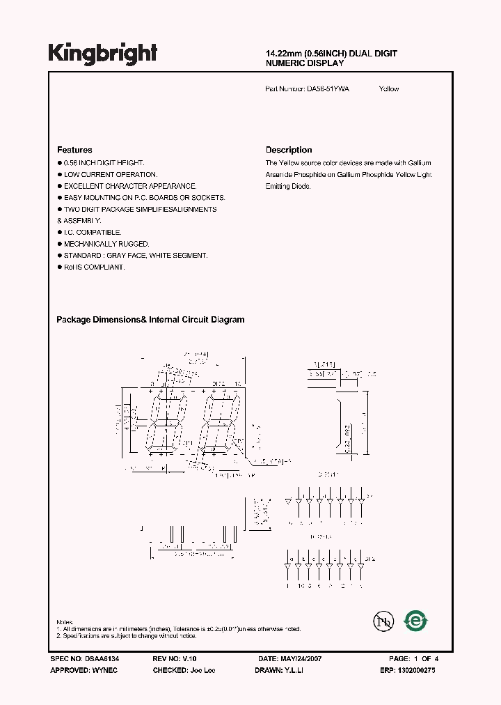 DA56-51YWA_2797980.PDF Datasheet