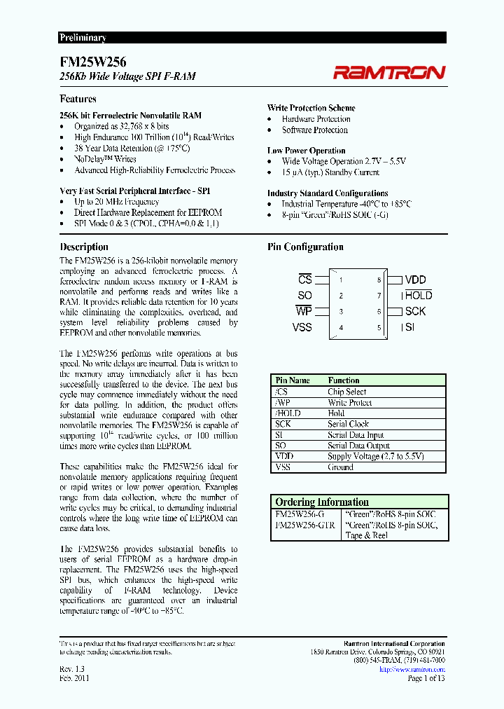 FM25W256-GTR_2800194.PDF Datasheet