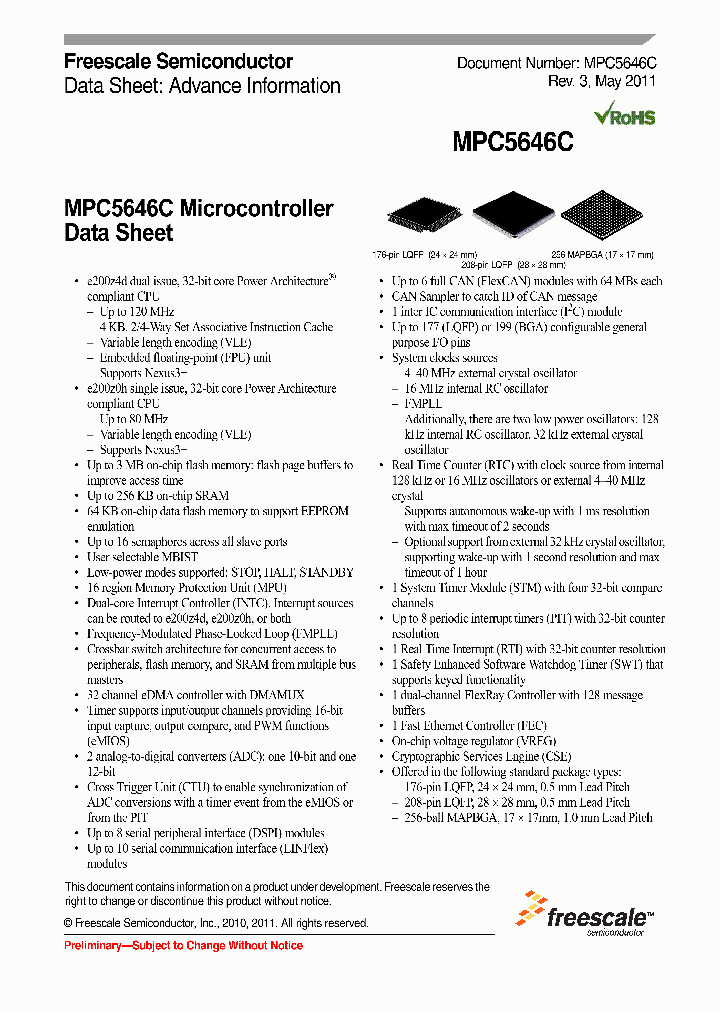 MPC5644B_2802932.PDF Datasheet