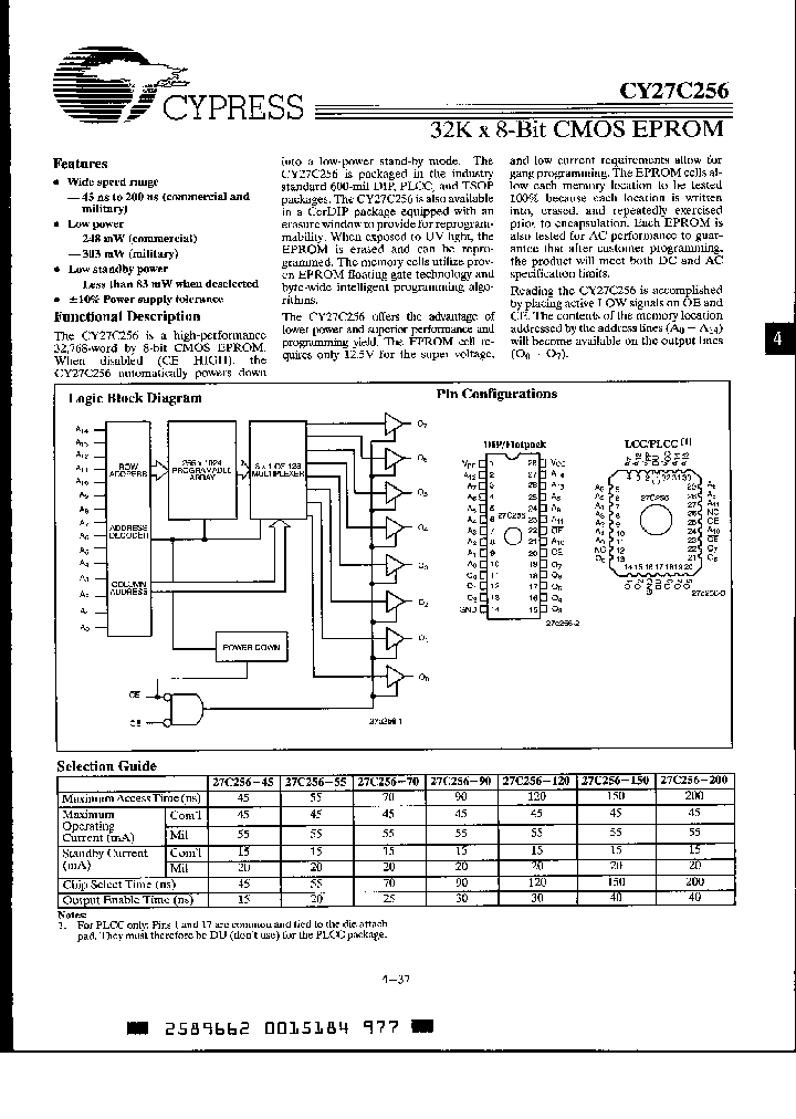 CY27C256T-45WMB_2801878.PDF Datasheet