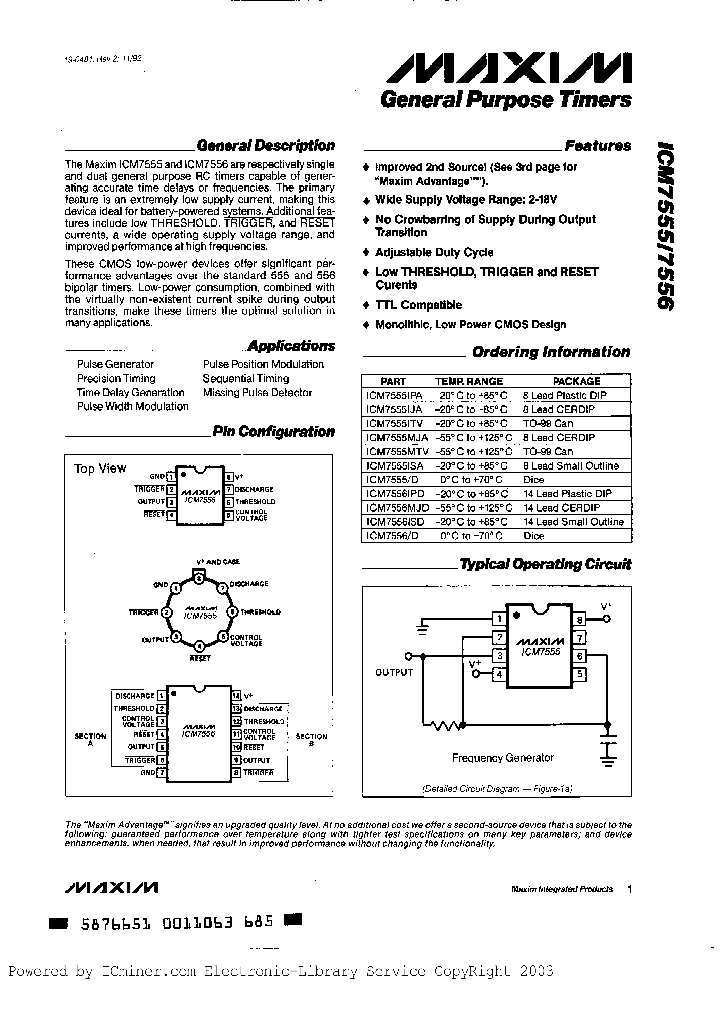 ICM7556MJDHR_2800942.PDF Datasheet