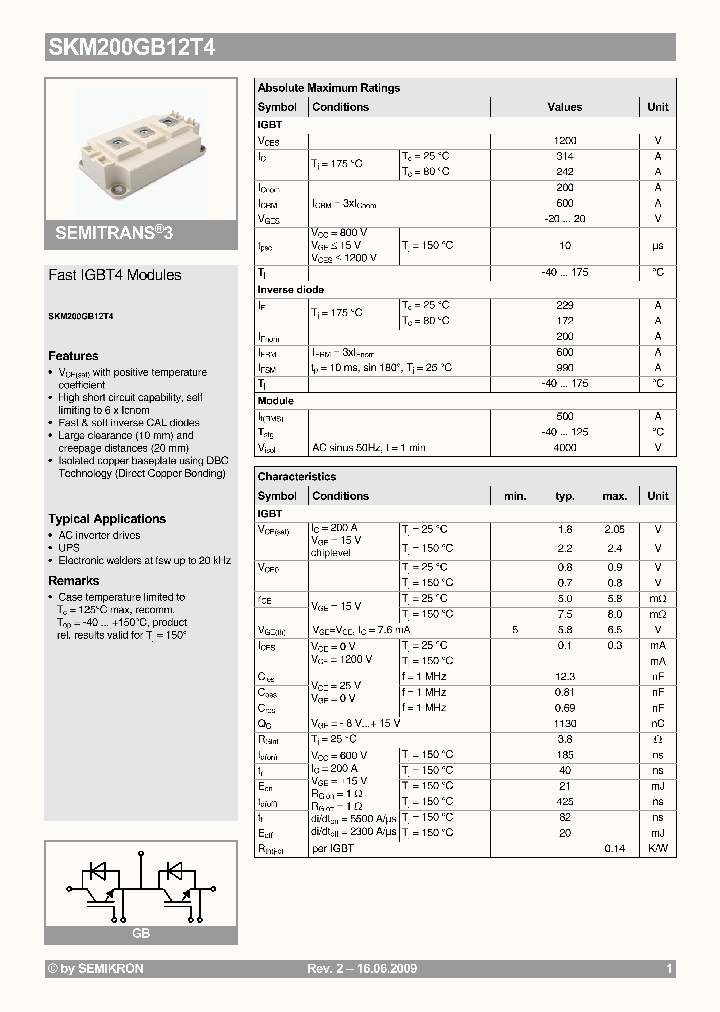 SKM200GB12T40906_2806226.PDF Datasheet
