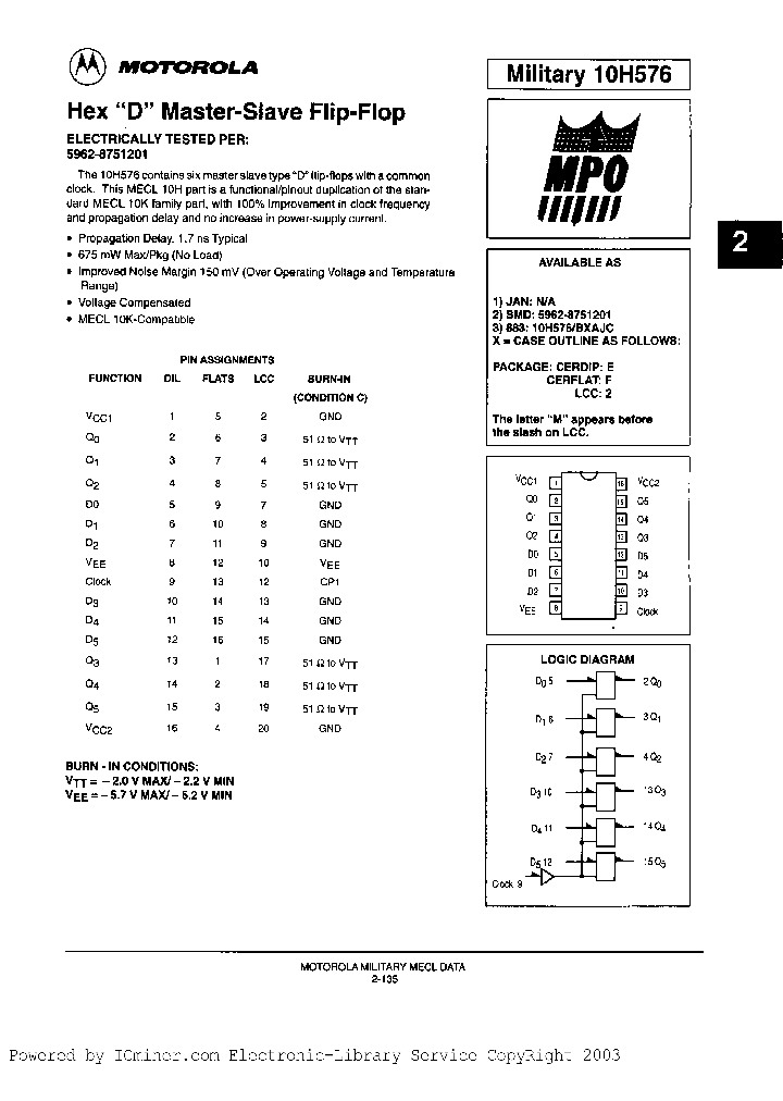 10H576BEAJC_2808749.PDF Datasheet