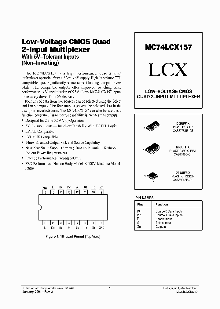 MC74LCX157-D_2809189.PDF Datasheet