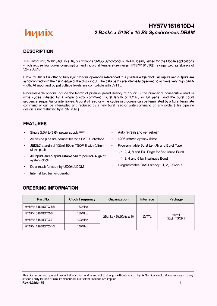HY57V161610DTC-I_2809826.PDF Datasheet