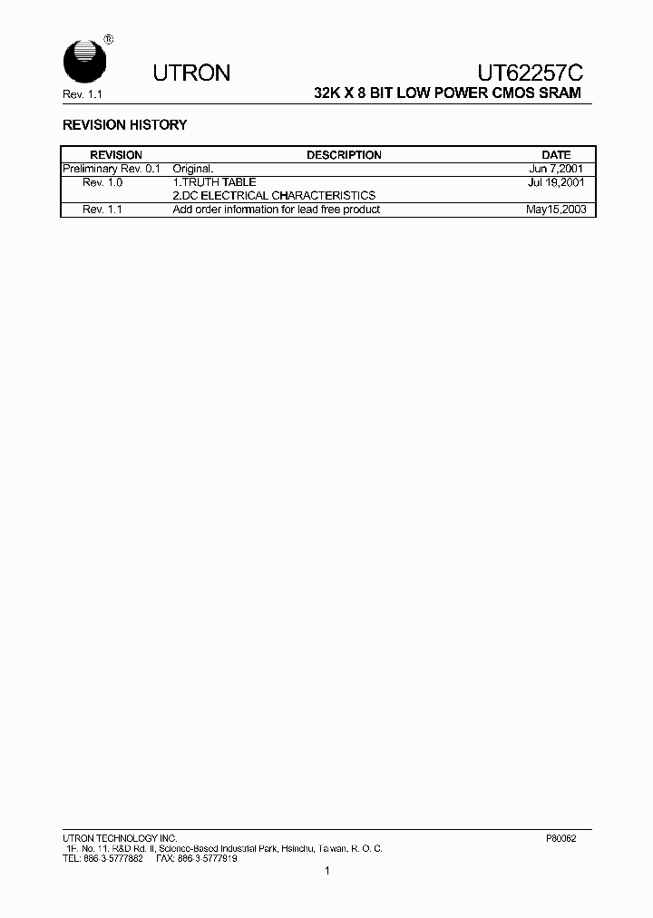 UT62257C_2813393.PDF Datasheet