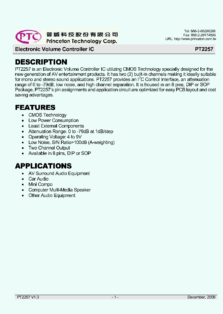 PT2257-SL_2813038.PDF Datasheet