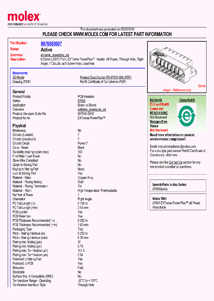 87658-3007_2816213.PDF Datasheet