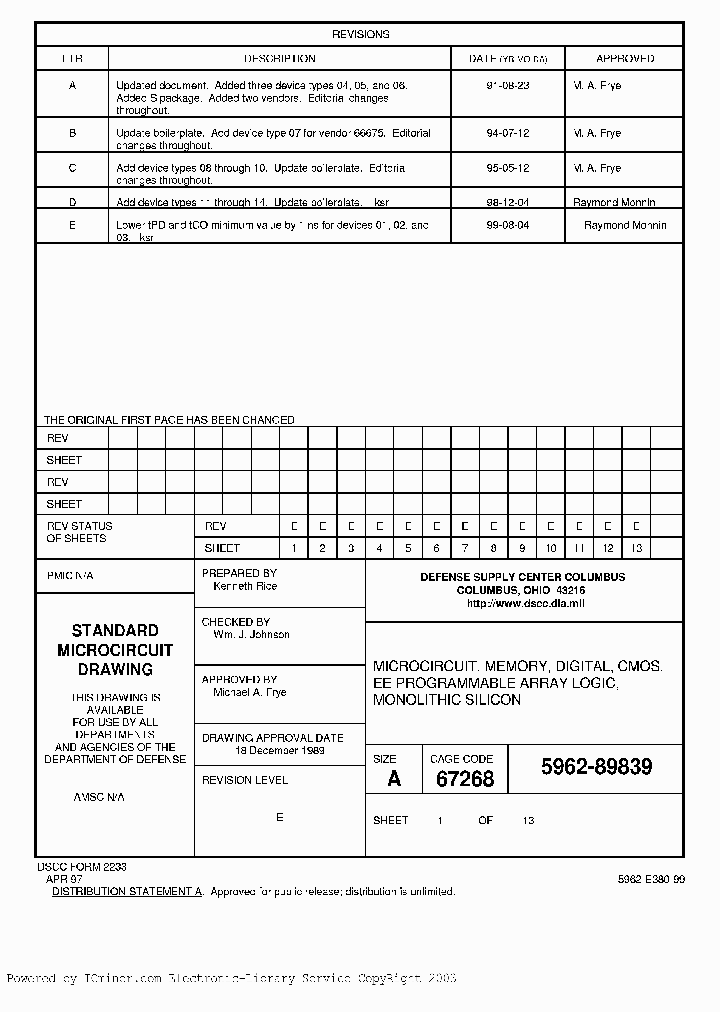 5962-89839122A_2818736.PDF Datasheet