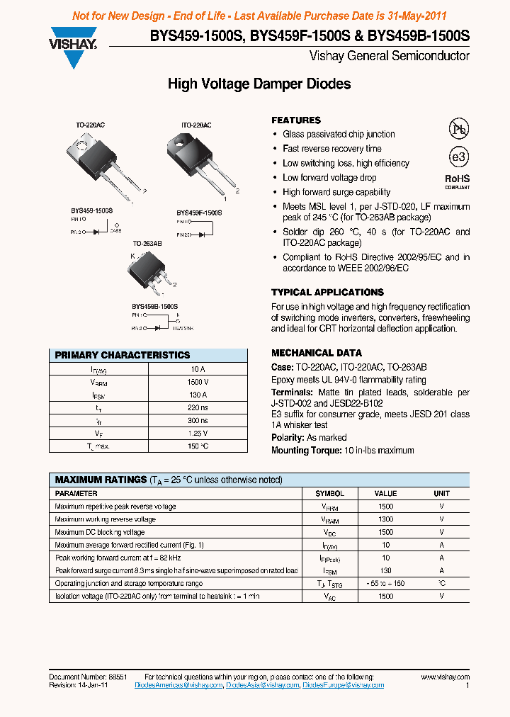 BYS459-1500S11_2819349.PDF Datasheet