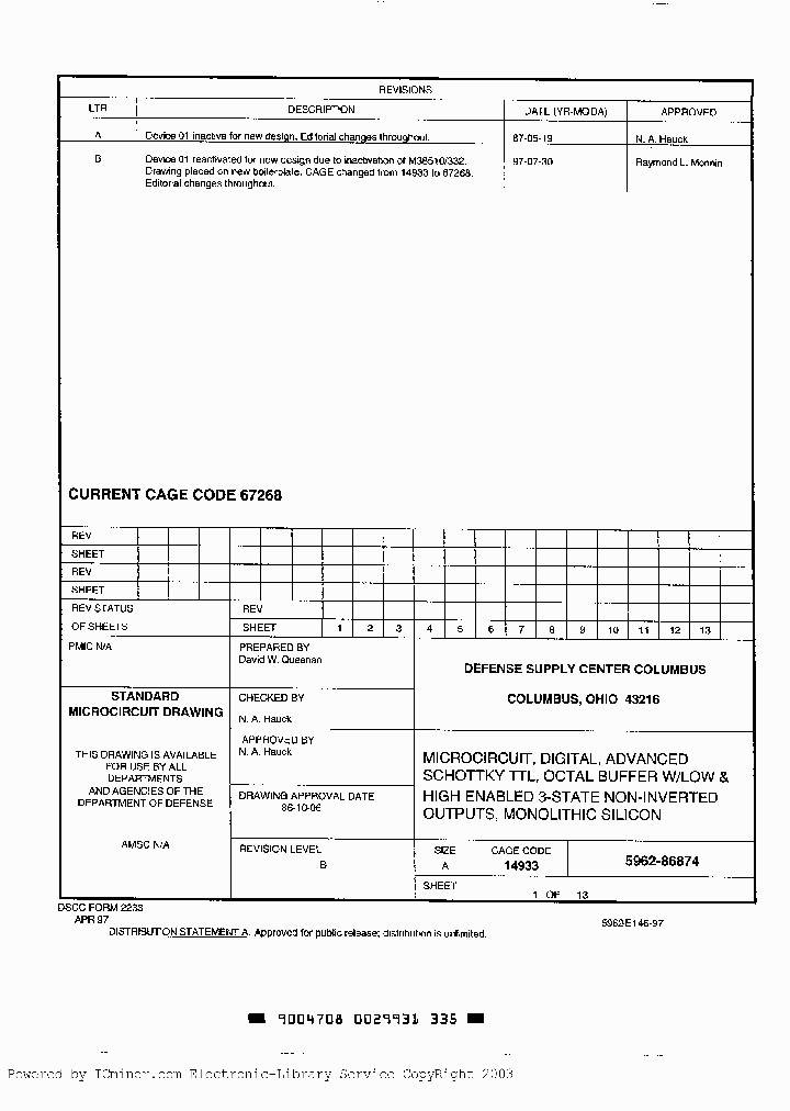 5962-86874012A_2822005.PDF Datasheet