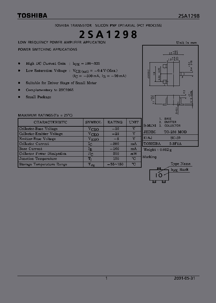 2SA1298Y_2822354.PDF Datasheet