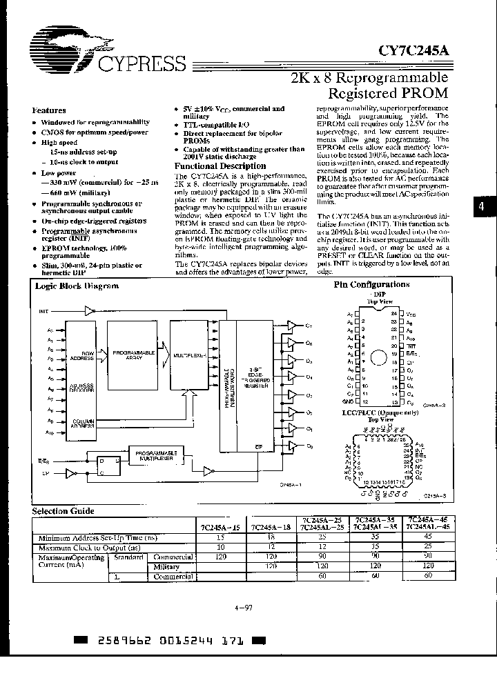 CY7C245AL-45JC_2825216.PDF Datasheet