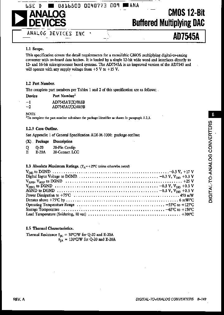 AD7545AUE883B_2827096.PDF Datasheet