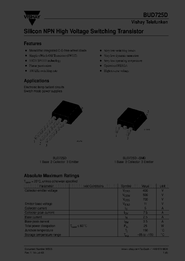 BUD725D-SMD_2826985.PDF Datasheet