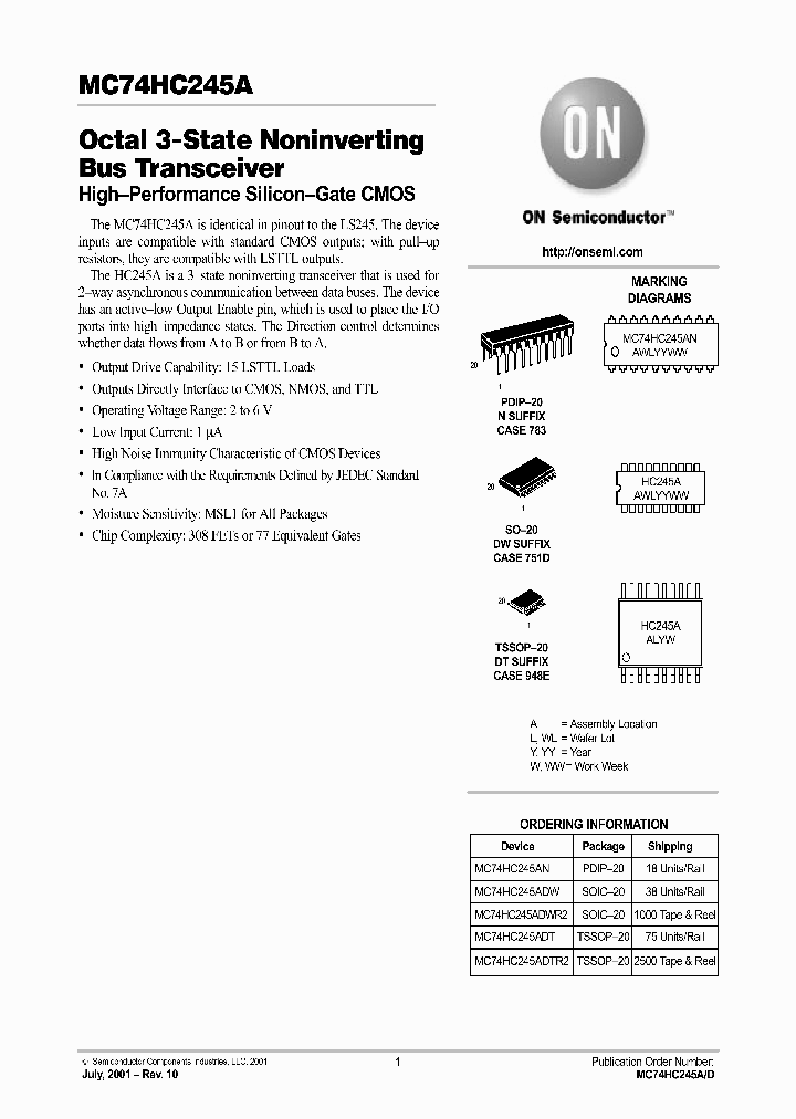 MC74HC245A-D_2828798.PDF Datasheet