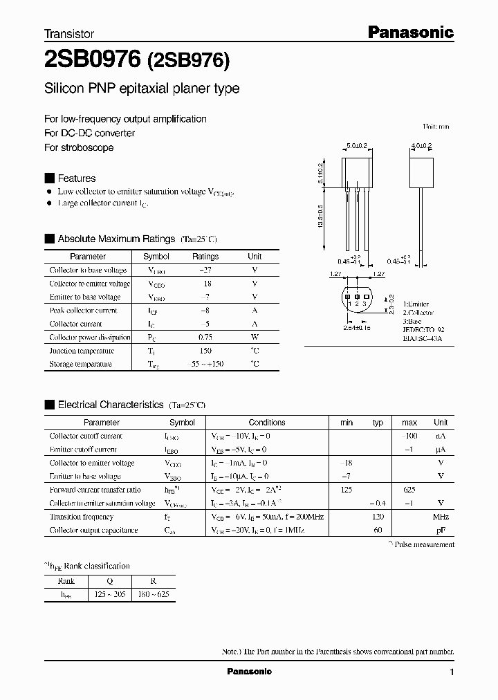 2SB0976Q_2829764.PDF Datasheet