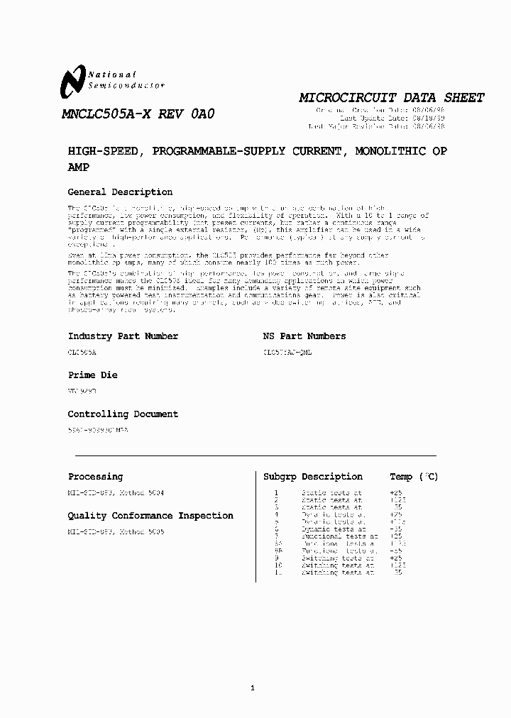 CLC505AJ-QML_2830011.PDF Datasheet