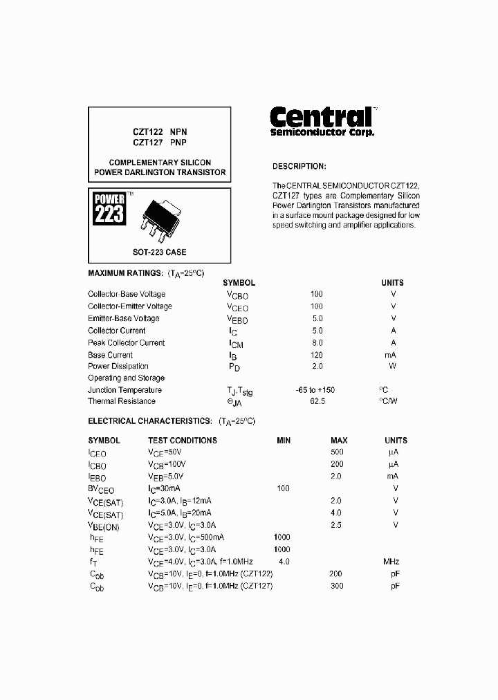 CZT127_2829835.PDF Datasheet