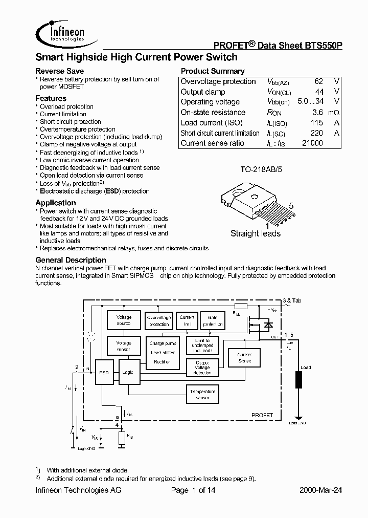 BTS550-P_2830266.PDF Datasheet
