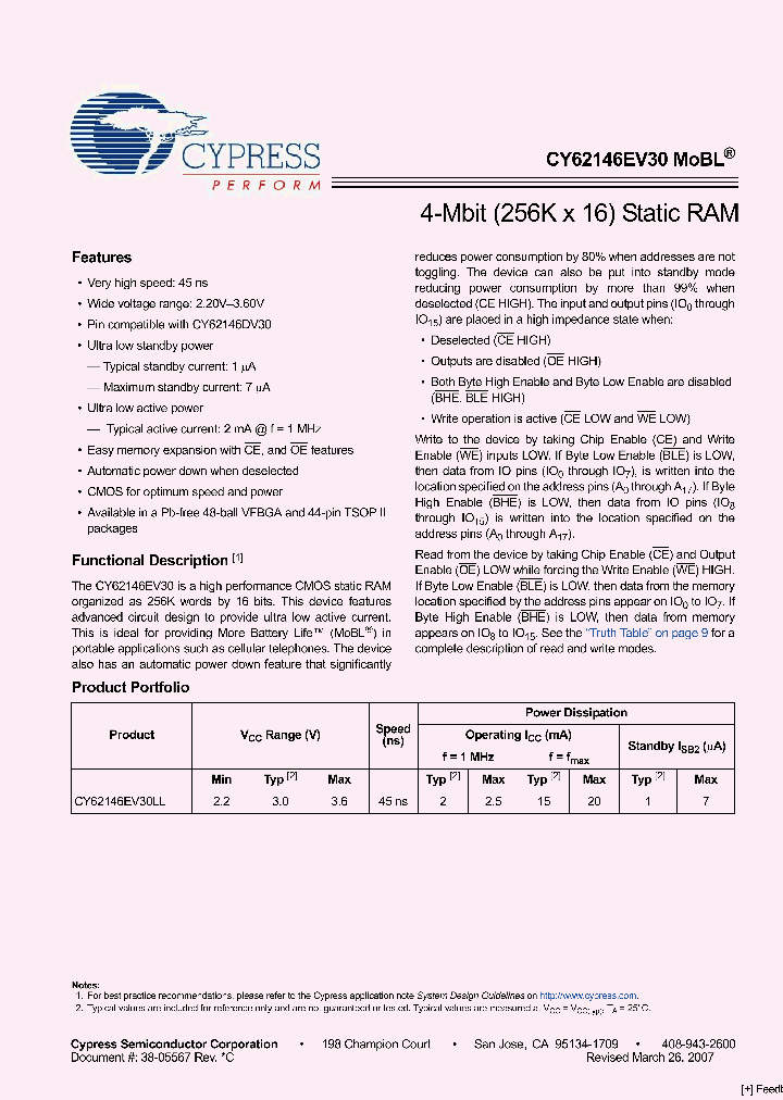 CY62146EV30LL-45BVXI_2830962.PDF Datasheet
