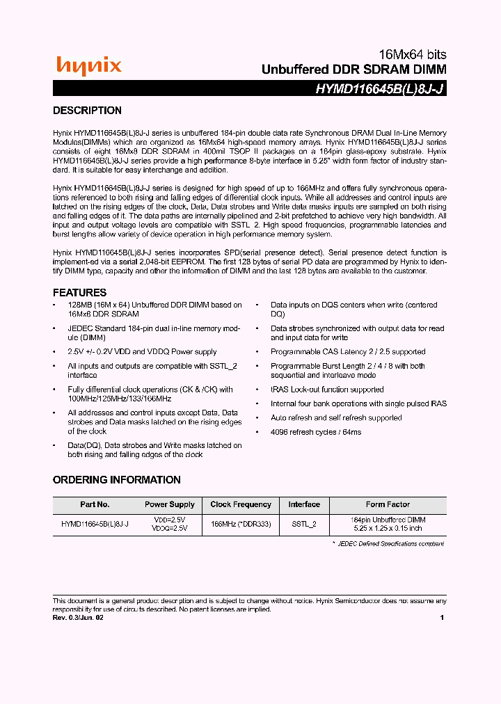 HYMD116645BL8J_2832461.PDF Datasheet