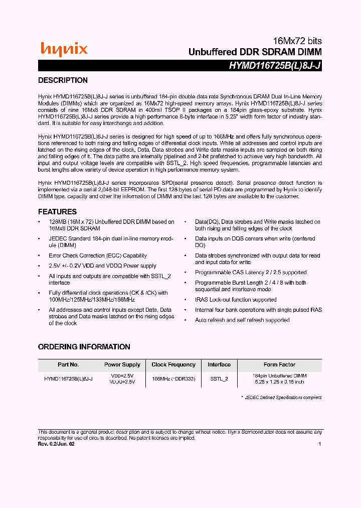 HYMD116725B8J_2832462.PDF Datasheet