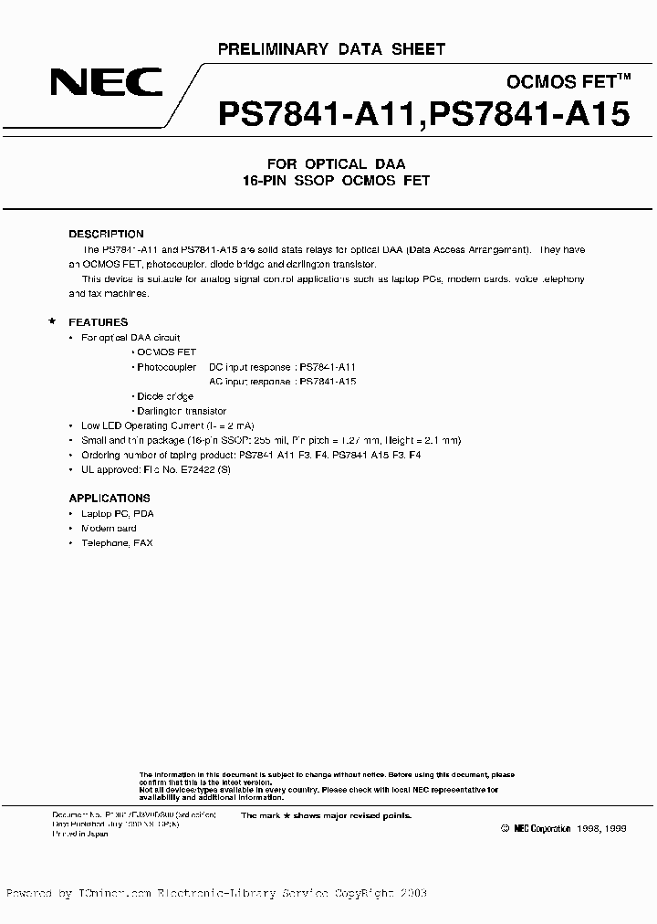 PS7841A11_2834989.PDF Datasheet