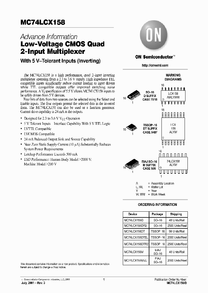 MC74LCX158-D_2837735.PDF Datasheet