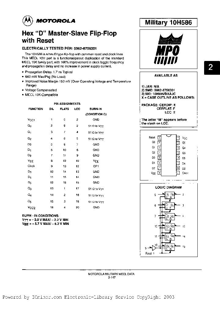 10H586BFAJC_2837624.PDF Datasheet
