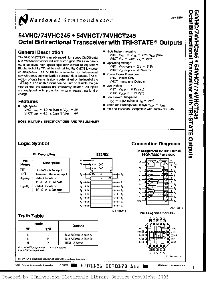 54VHC245E883_2840703.PDF Datasheet