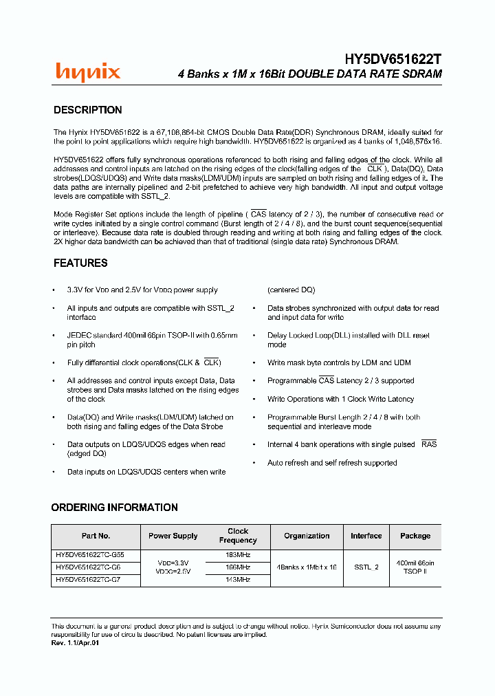 HY5DV651622TC-G55_2836018.PDF Datasheet