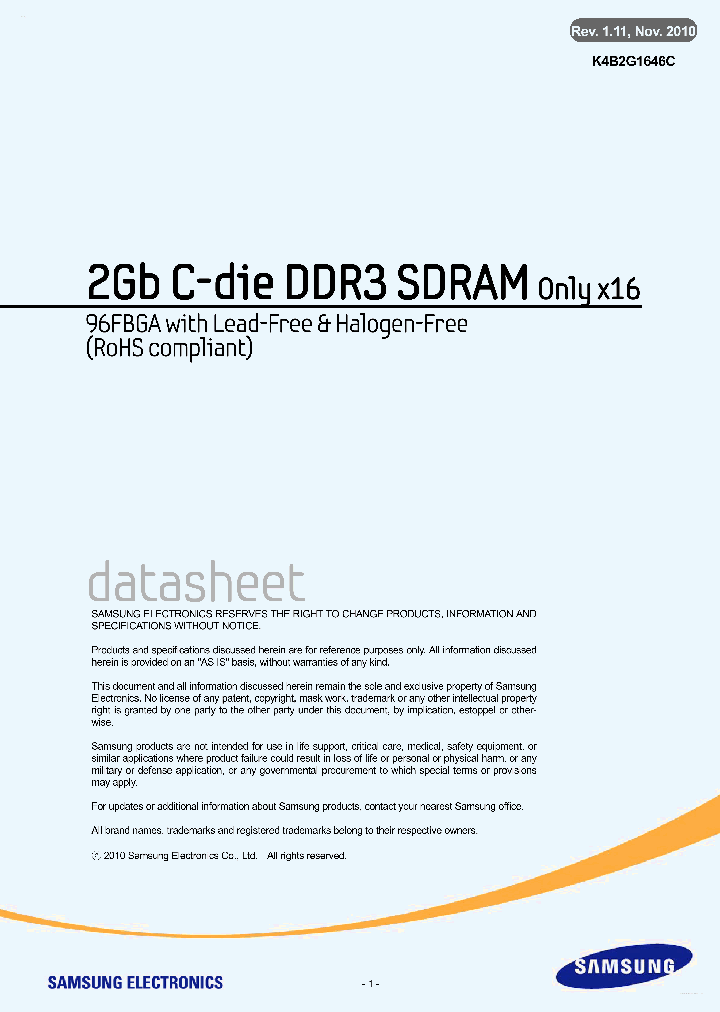 K4B2G1646C_2842732.PDF Datasheet