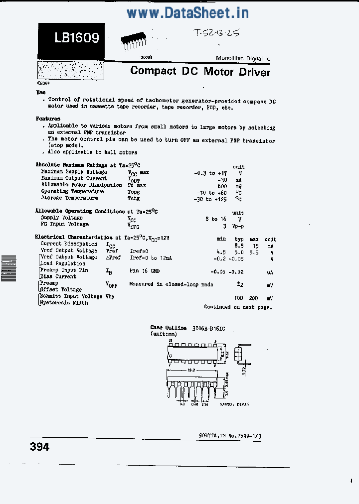 LB1609_2842816.PDF Datasheet