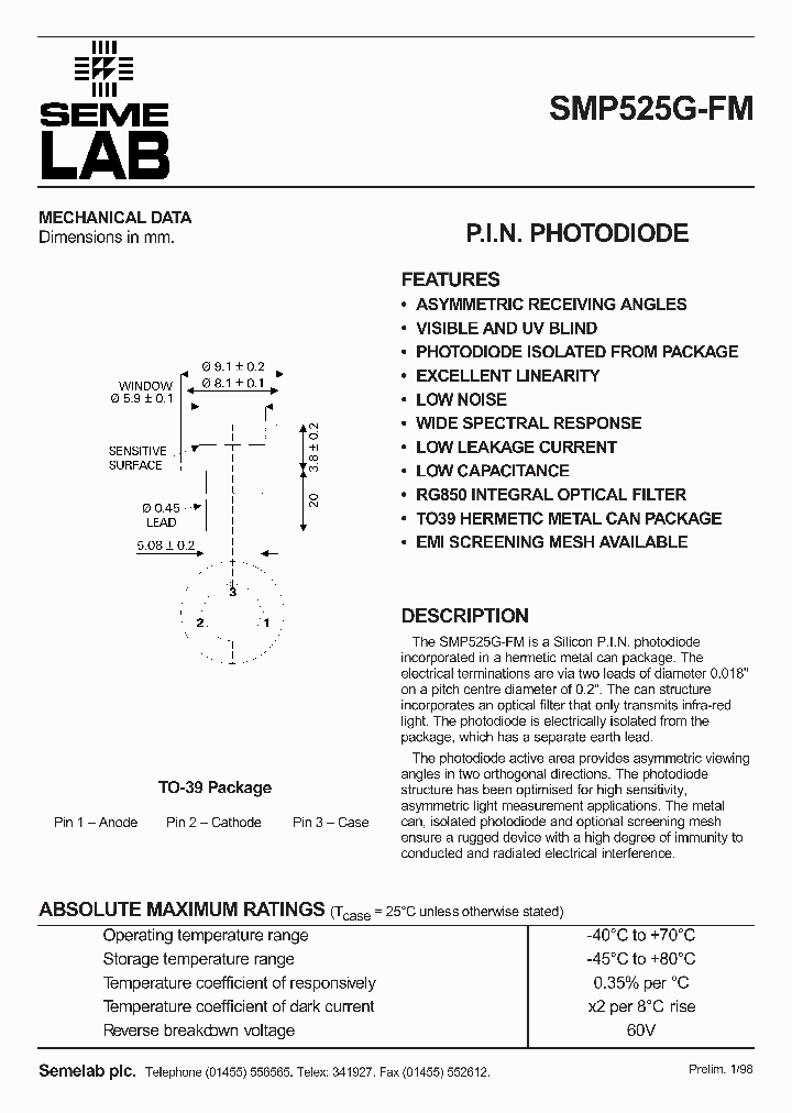 SMP525G-FM_2844066.PDF Datasheet
