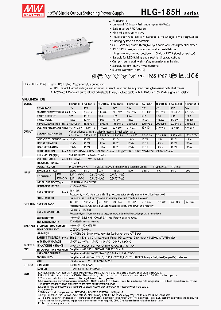HLG-185H-48_2845087.PDF Datasheet