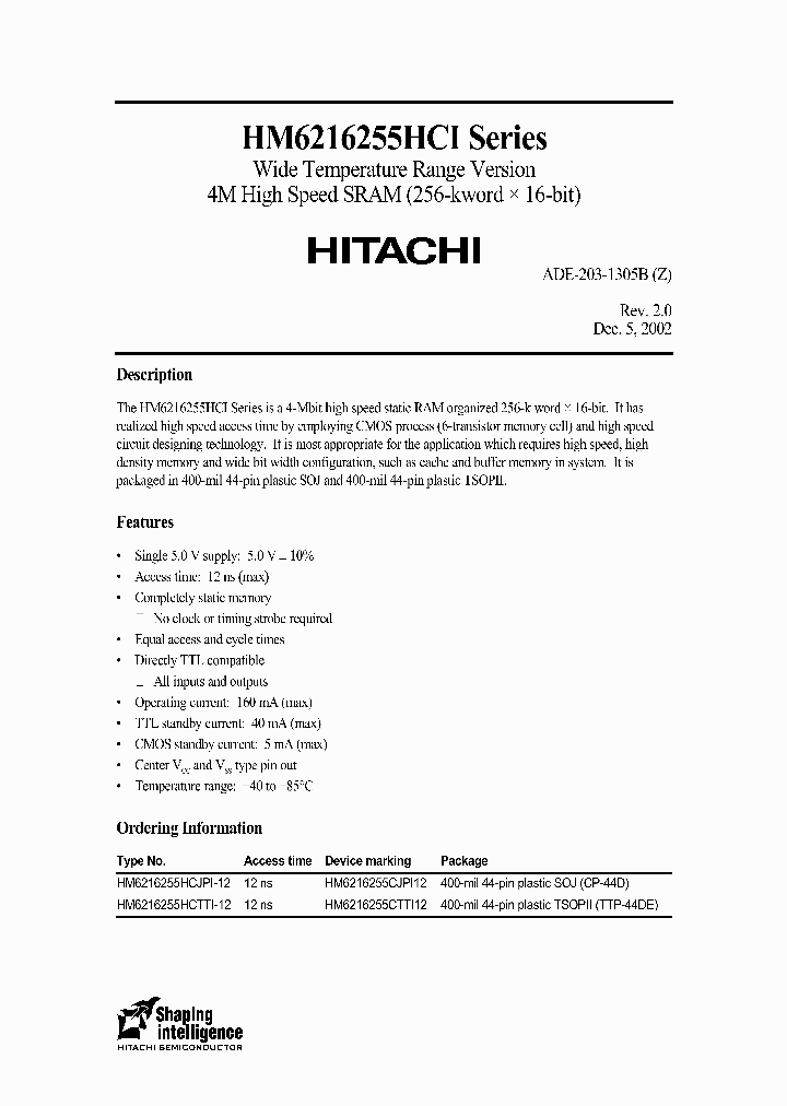 HM6216255HCISERIES_2846143.PDF Datasheet