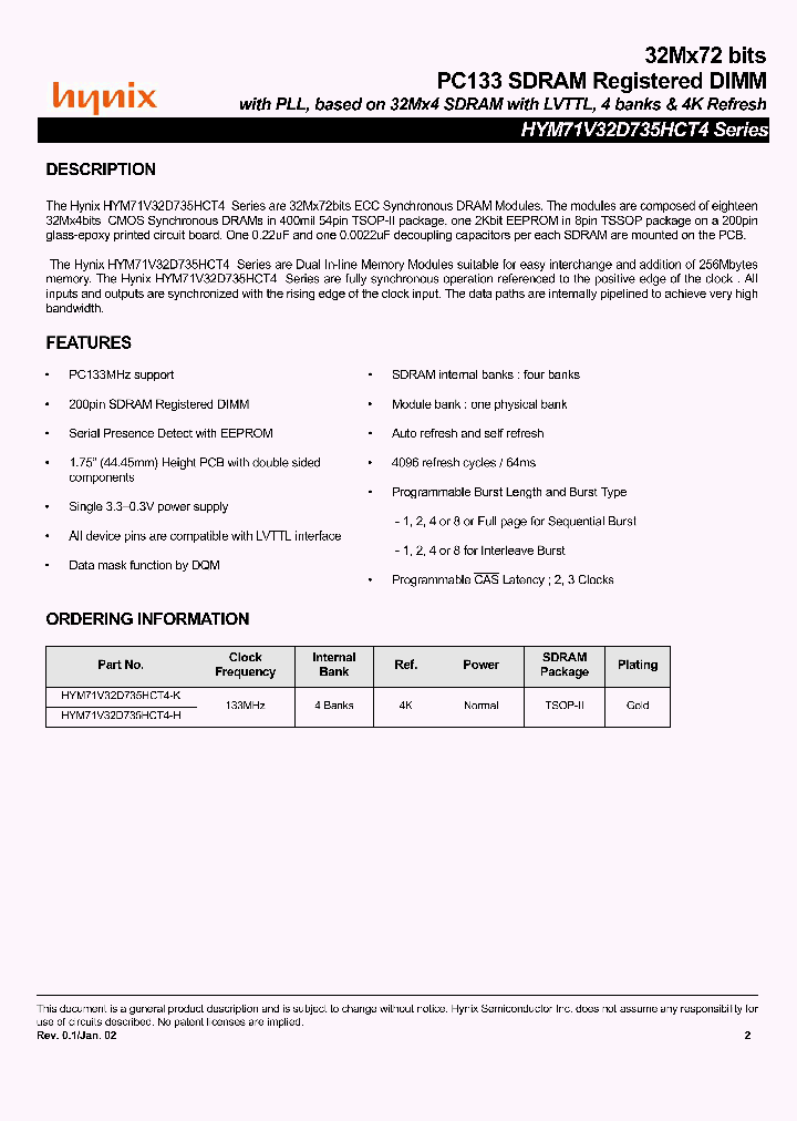 HYM71V32D735HCT4_2846600.PDF Datasheet
