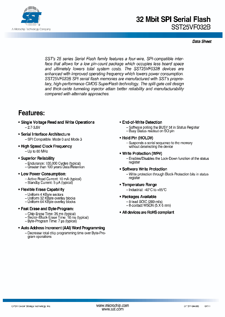 SST25VF032B11_2847017.PDF Datasheet