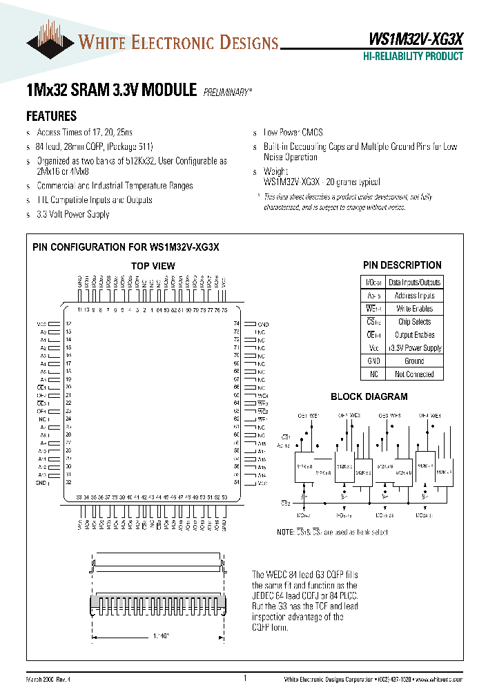 WS1M32V-25G3X_2848072.PDF Datasheet